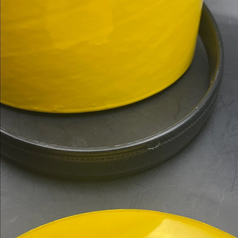 MCM Moldtronics mustard yellow 60s ice bucket bar ware 50s maximalist